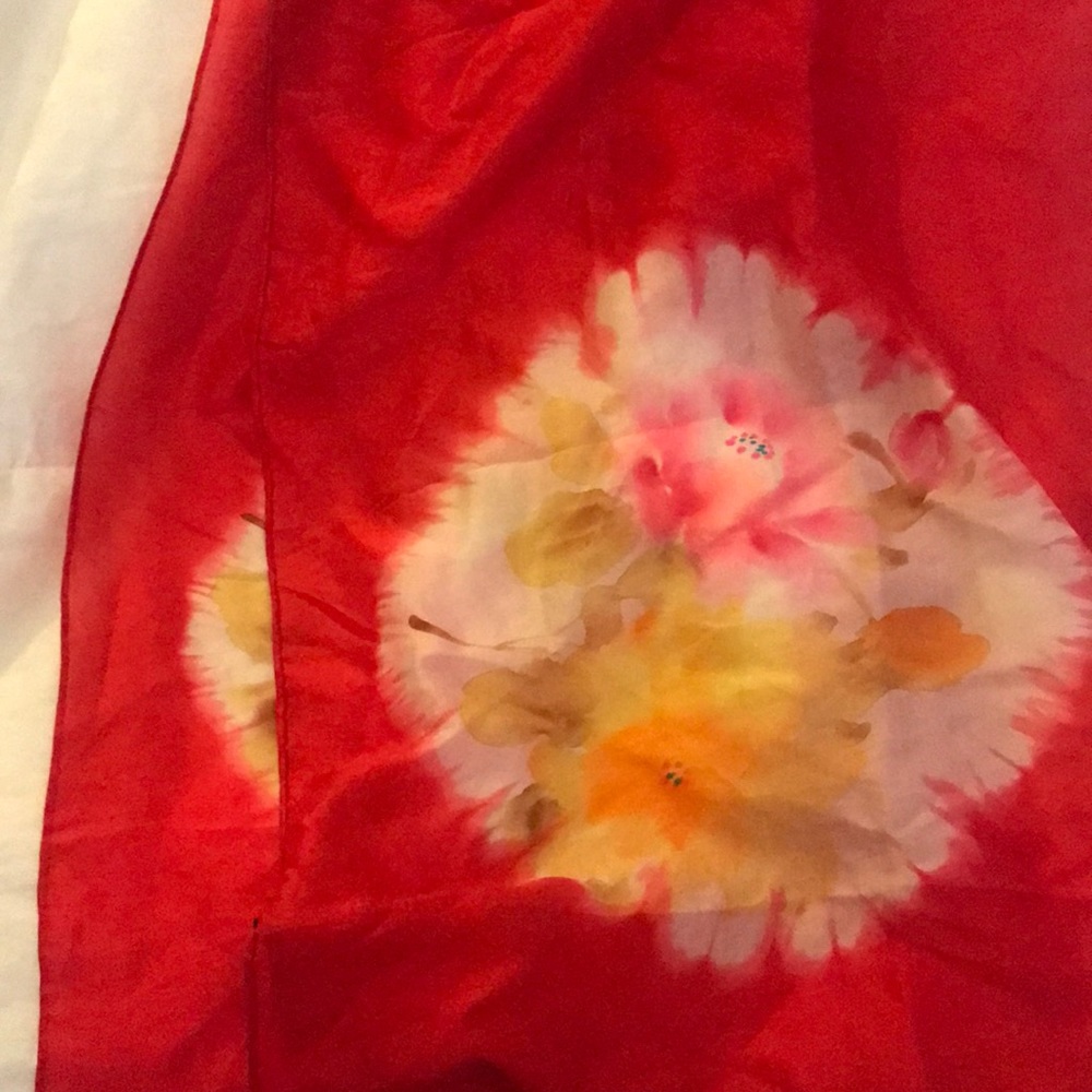 100% silk scarf